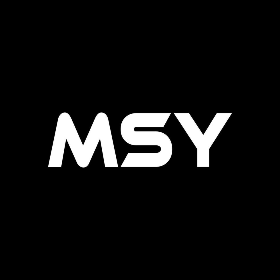 msy lettera logo disegno, ispirazione per un' unico identità. moderno eleganza e creativo design. filigrana il tuo successo con il Impressionante Questo logo. vettore