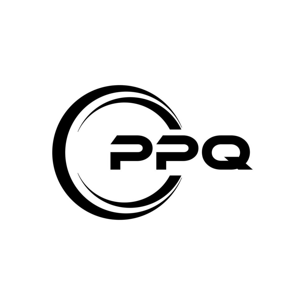 ppq lettera logo disegno, ispirazione per un' unico identità. moderno eleganza e creativo design. filigrana il tuo successo con il Impressionante Questo logo. vettore