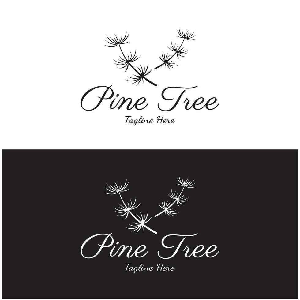 semplice pino o abete albero logo,sempreverde.per pino foresta, avventurieri, campeggio, natura, distintivi e affari.vettore vettore