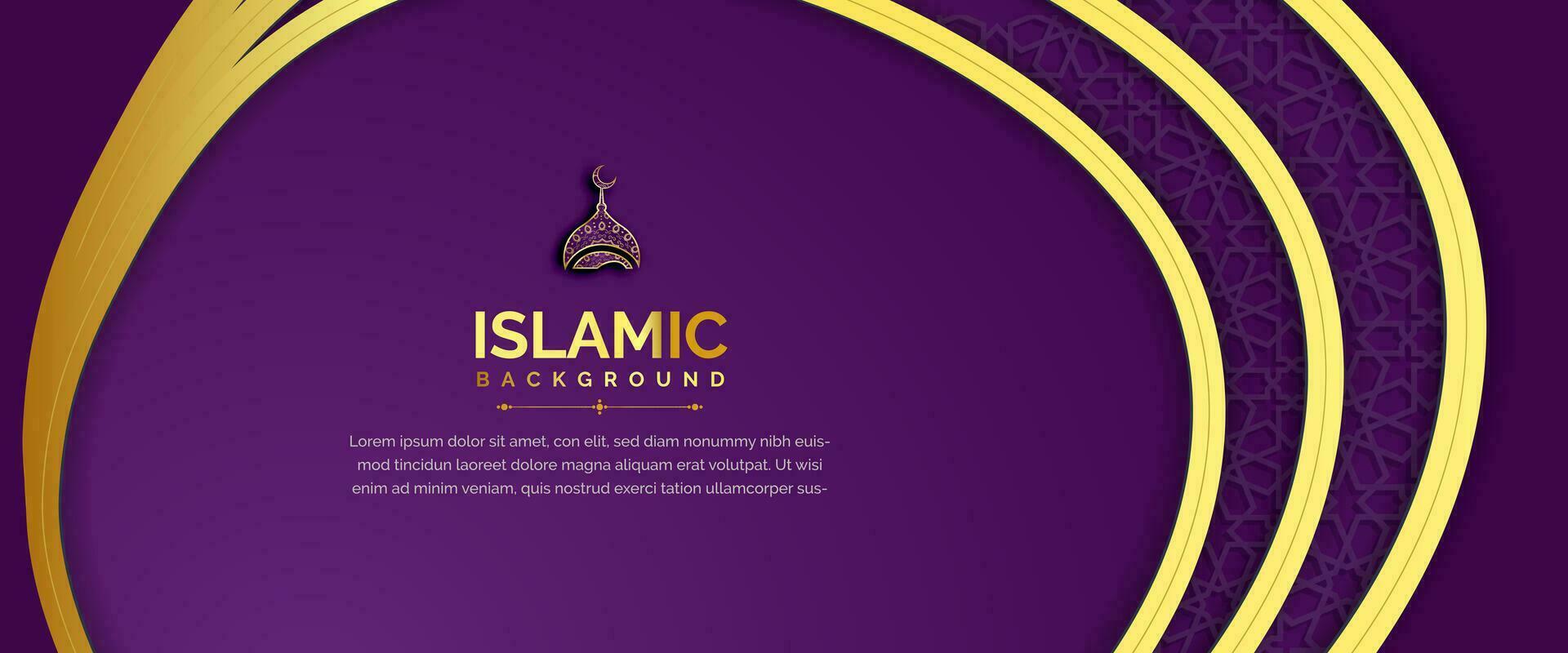 design banner islamico vettore