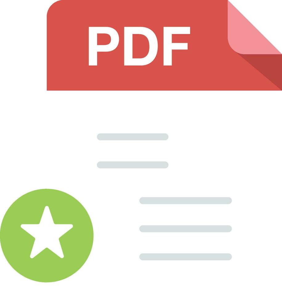 File formato con PDF File genere vettore design elemento o simbolo