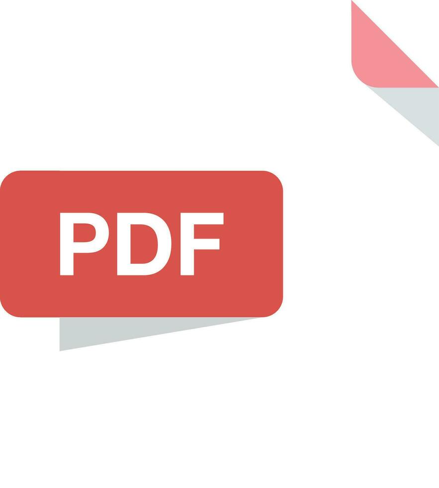 File formato con PDF File genere vettore design elemento o simbolo