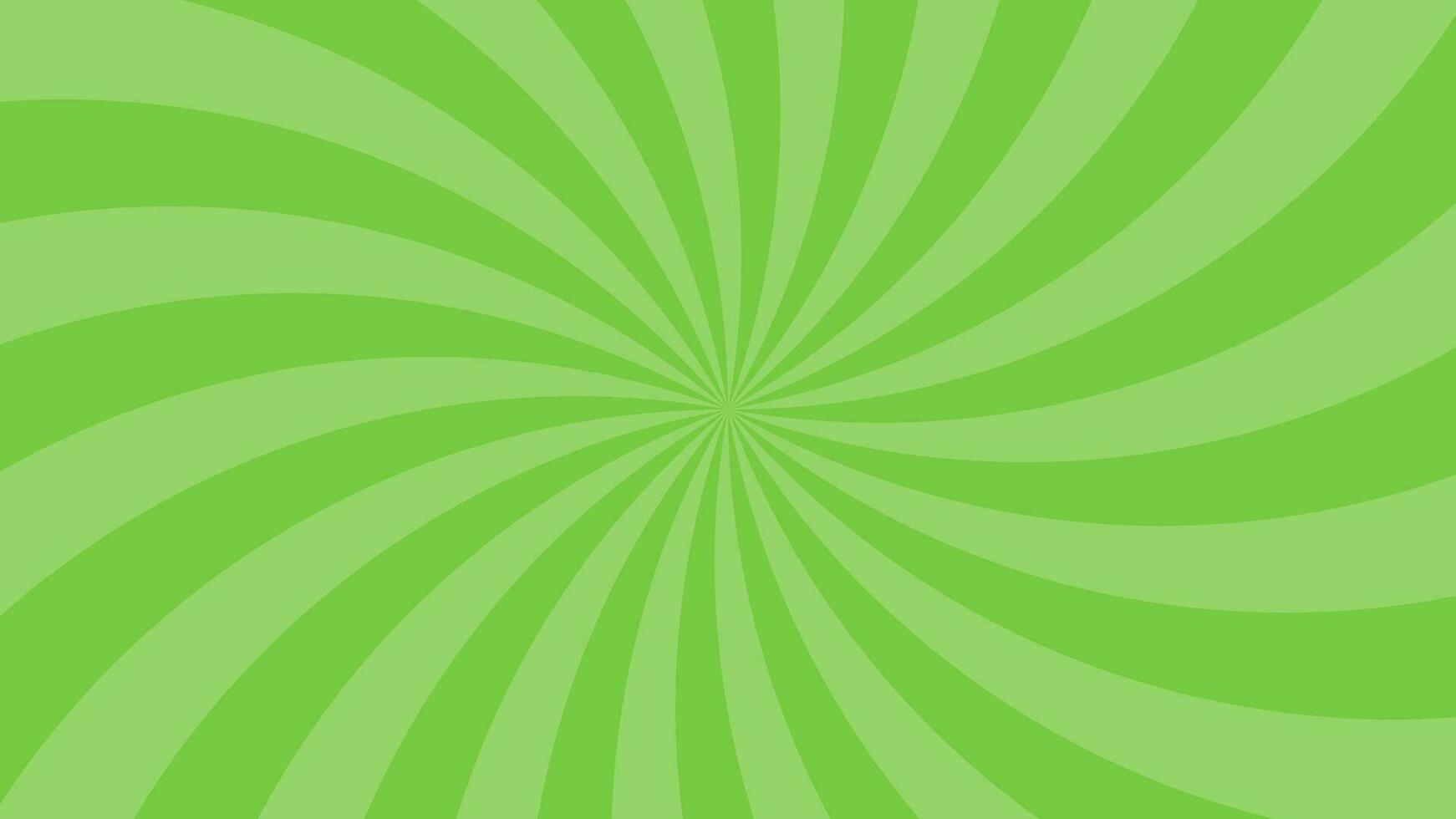 semplice leggero verde curvo radiale Linee effetto vettore sfondo