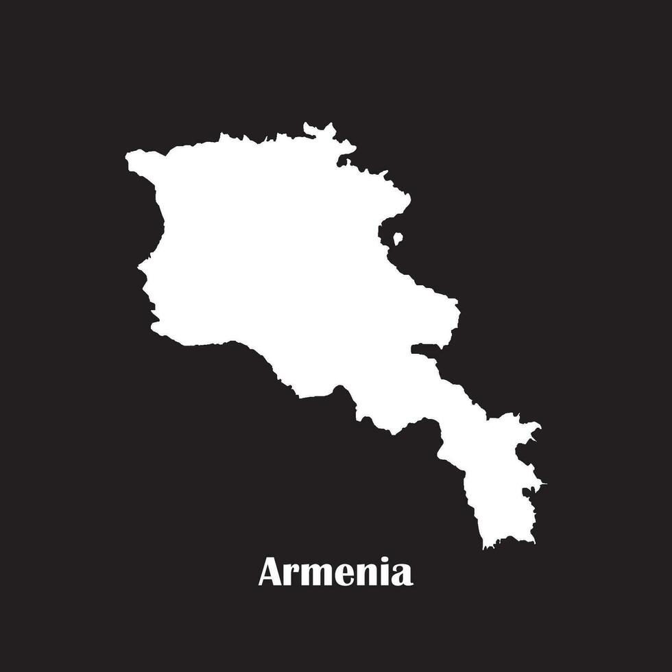 Armenia carta geografica icona vettore