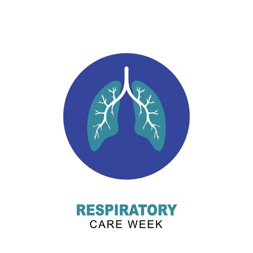 respiratorio cura settimana sfondo. vettore