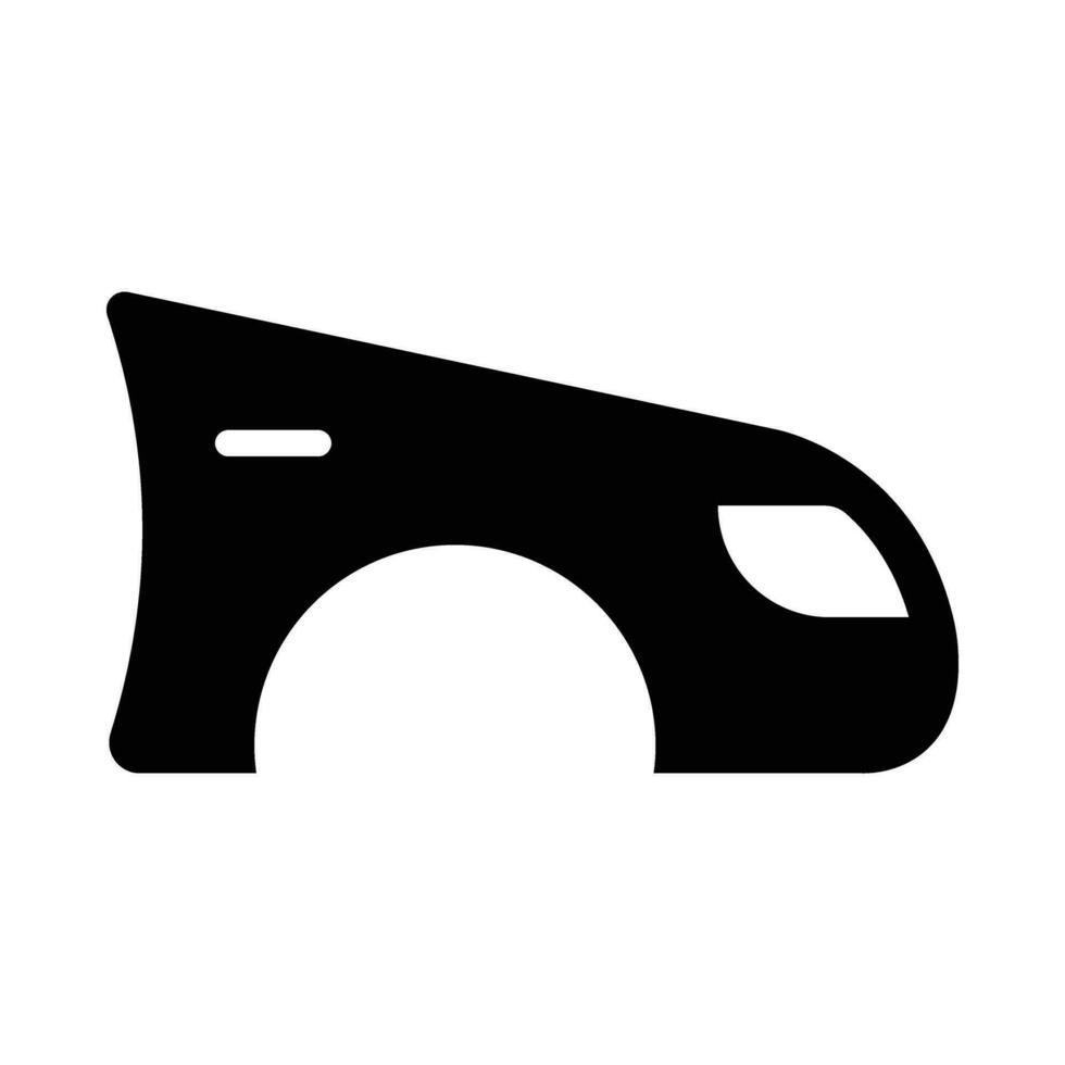 parafango vettore glifo icona per personale e commerciale uso.