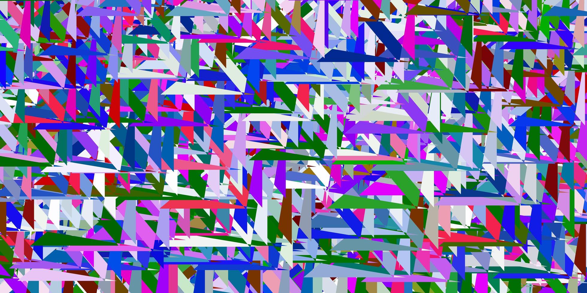 layout vettoriale multicolore chiaro con forme triangolari.