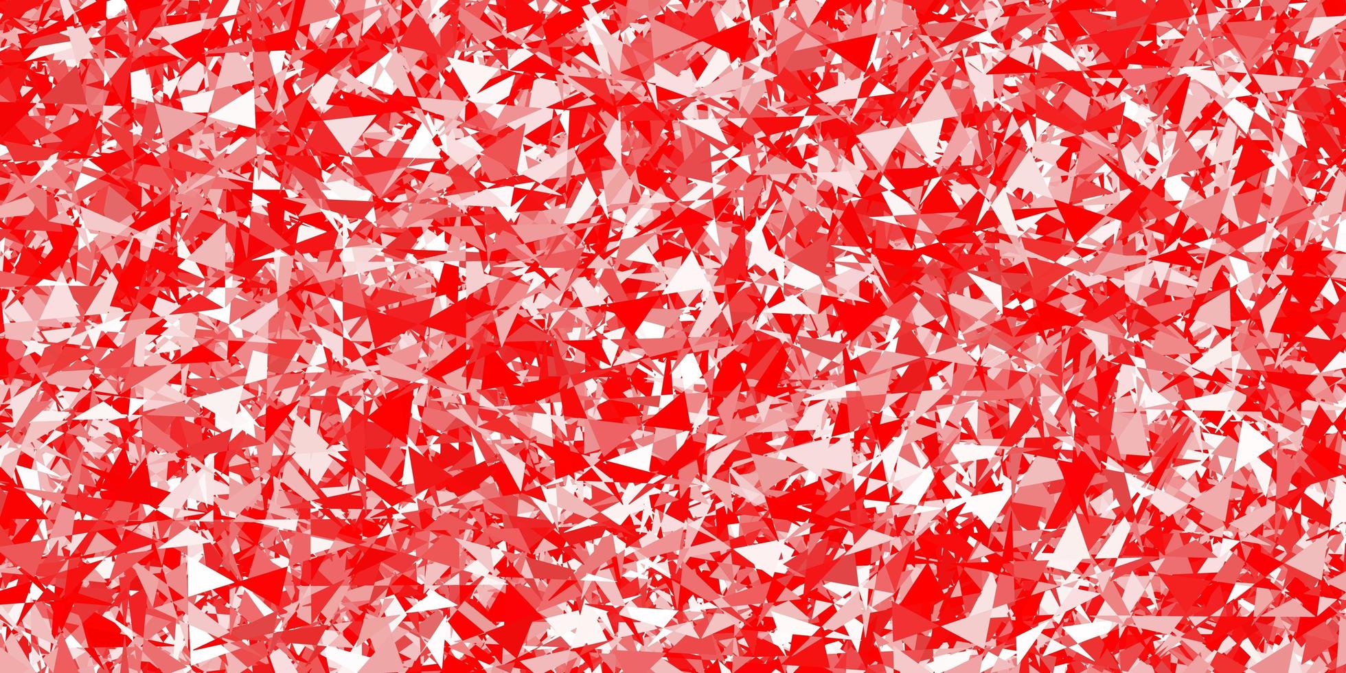 sfondo vettoriale rosso chiaro con triangoli, linee.
