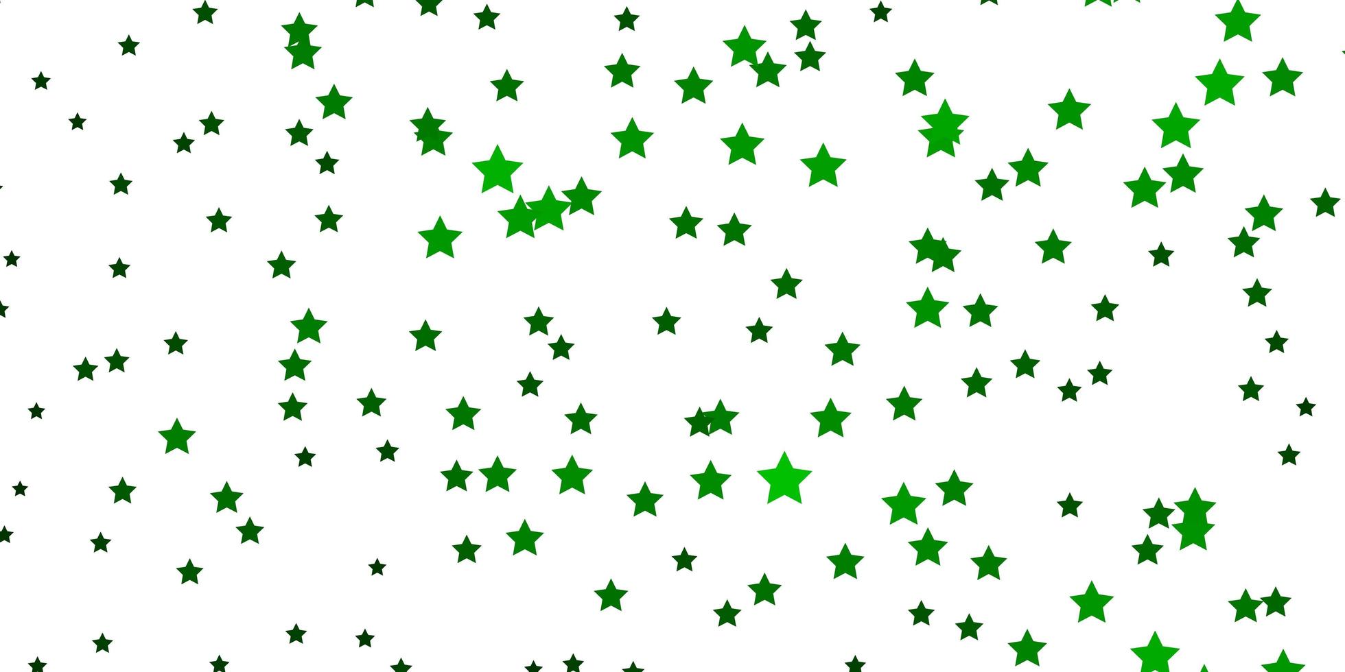 trama vettoriale verde scuro con bellissime stelle.