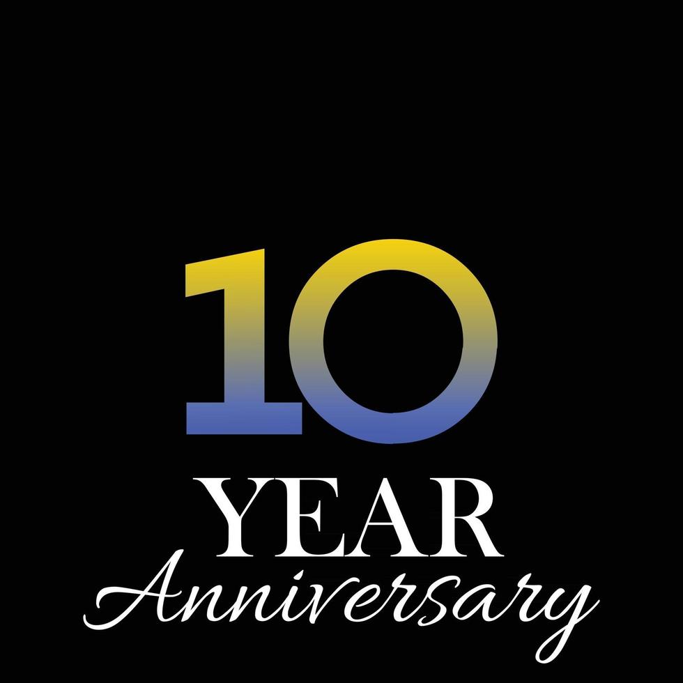 10° anniversario vettore