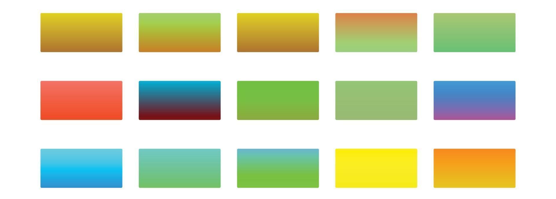 insieme astratto della raccolta di gradienti colorati vettore