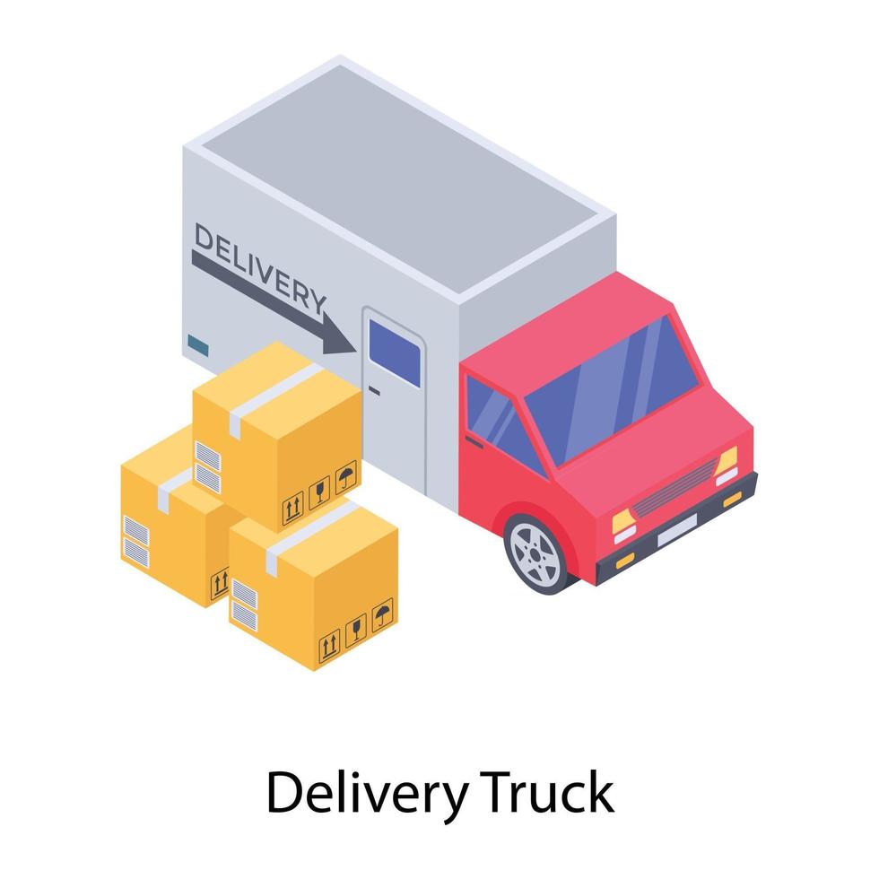 camion di consegna logistica vettore