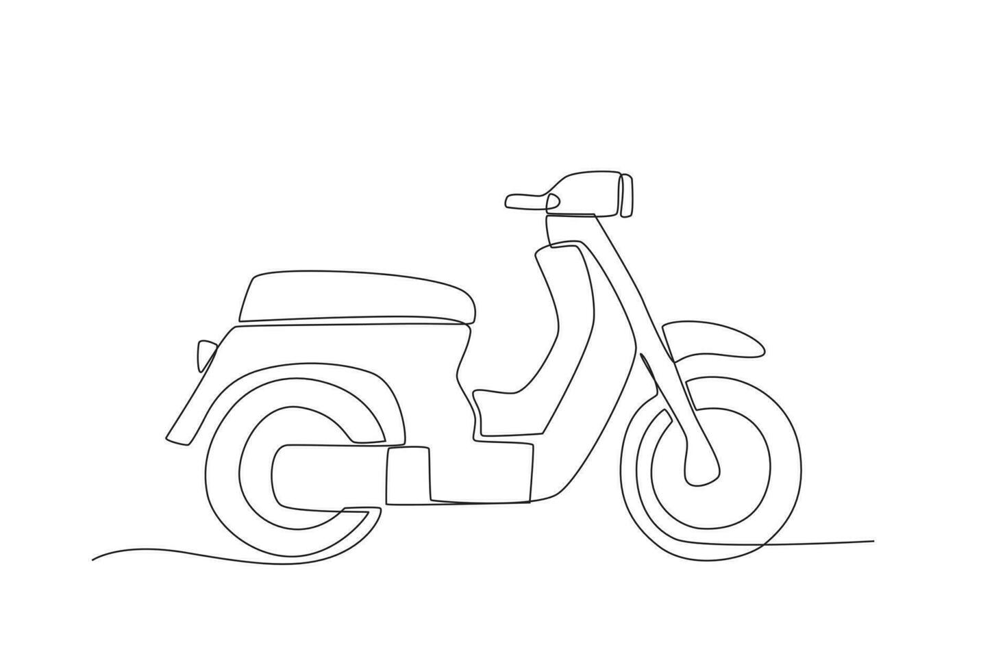 illustrazione di una motocicletta vettore