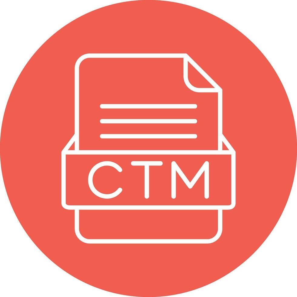 ctm file formato vettore icona
