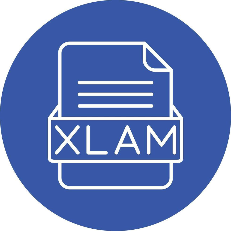 xlam file formato vettore icona