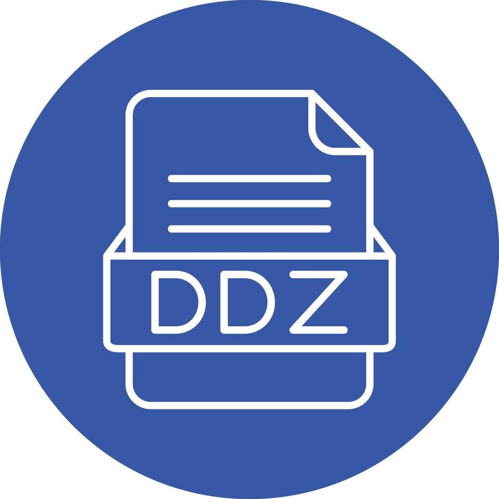 ddz file formato vettore icona