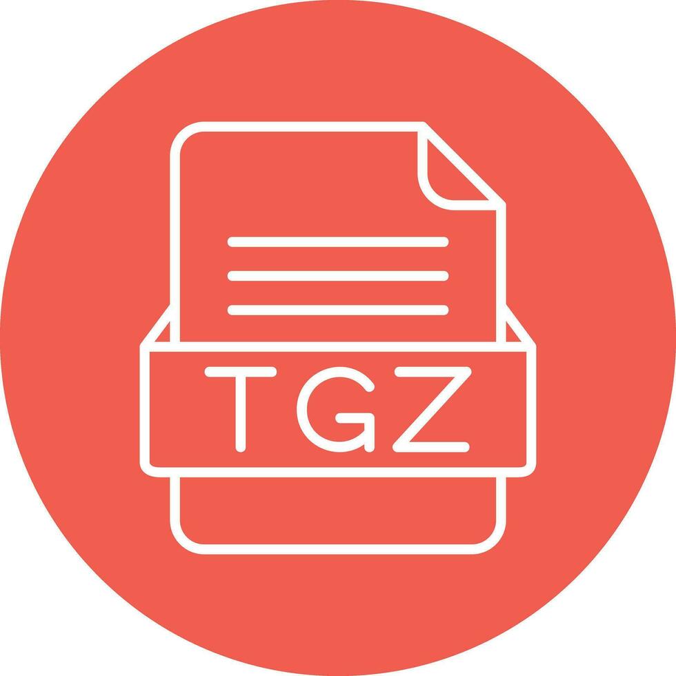 tgz file formato vettore icona