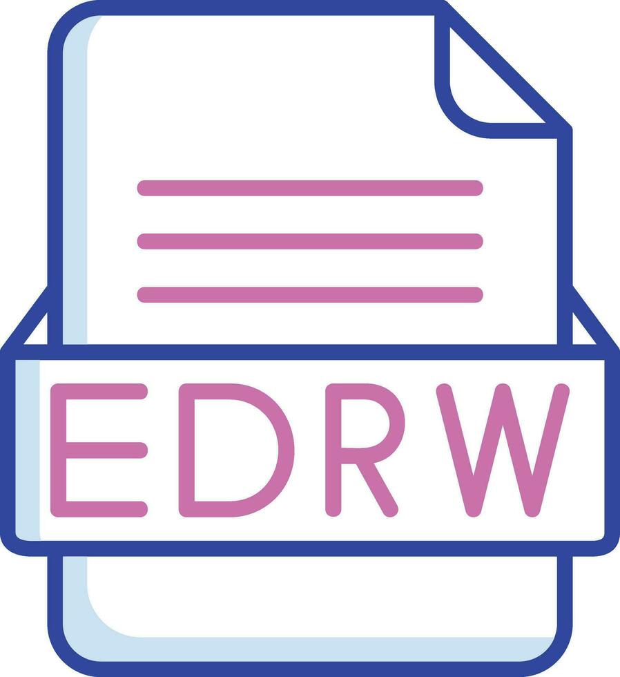 edrw file formato vettore icona