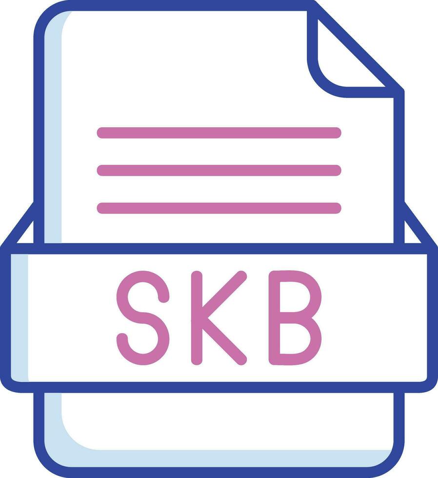 skb file formato vettore icona