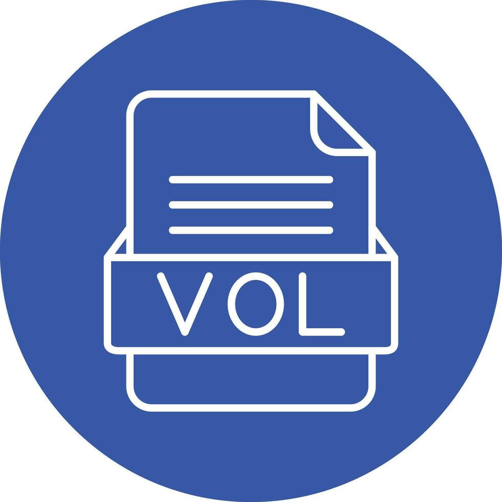 vol file formato vettore icona