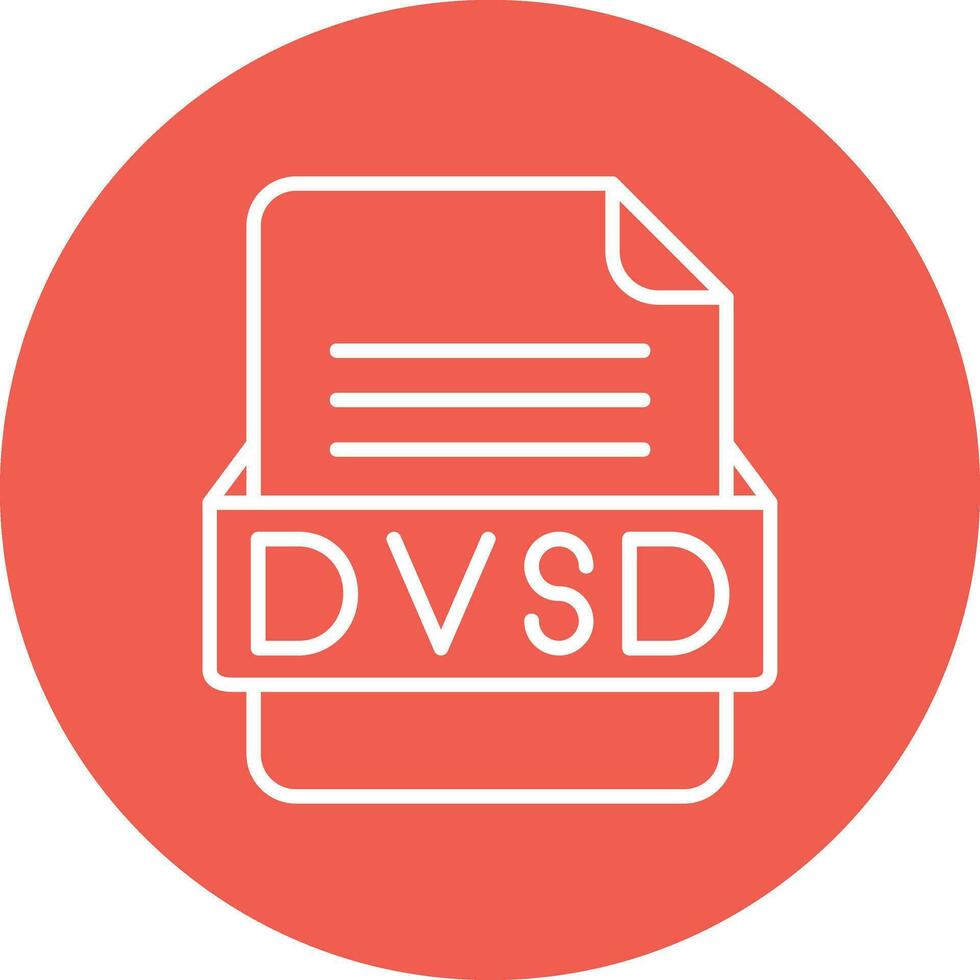 dvd file formato vettore icona