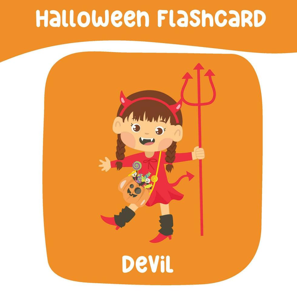 Halloween flashcard collezione. carino Halloween flashcard collezione. stampabile gioco carte. pronto per Stampa. vettore