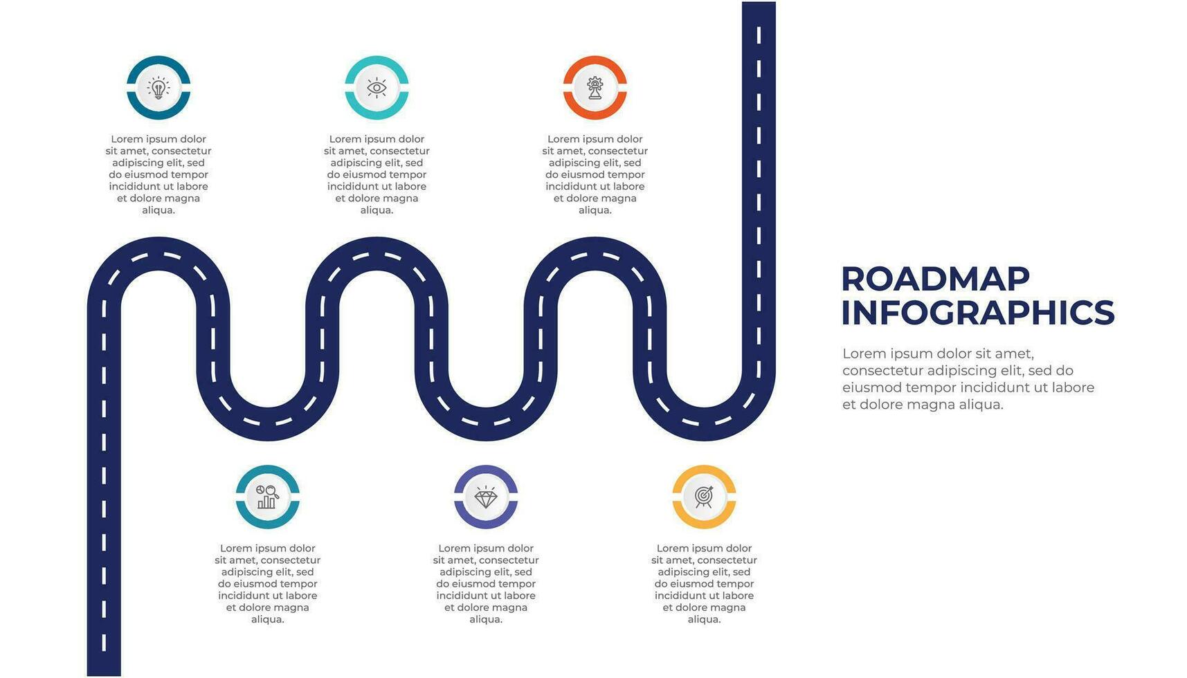 tabella di marcia sequenza temporale Infografica modello design. vettore