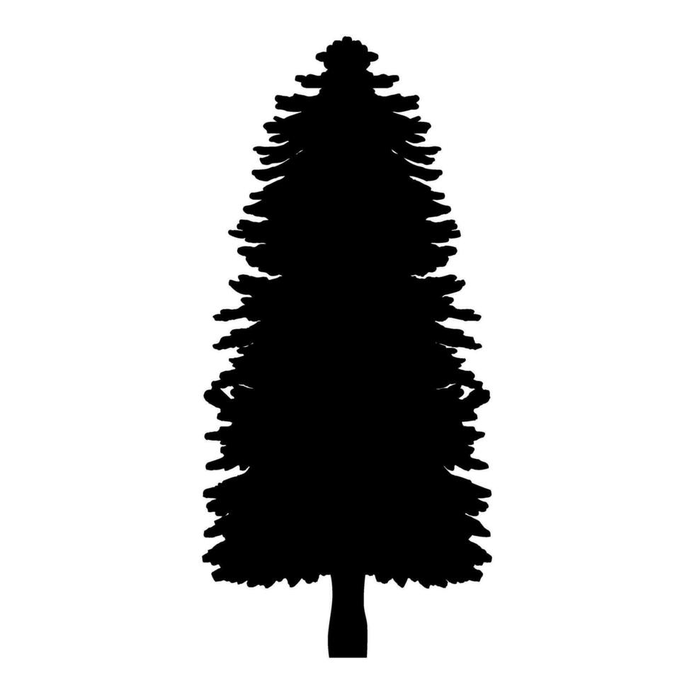 pino albero icona vettore. Natale albero illustrazione cartello. pino simbolo o logo. vettore