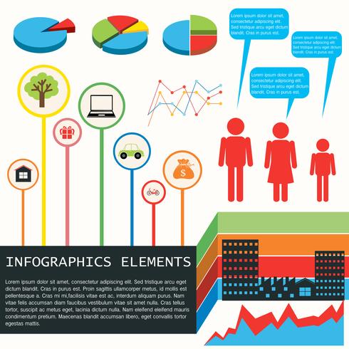 Un infochart dell&#39;economia vettore