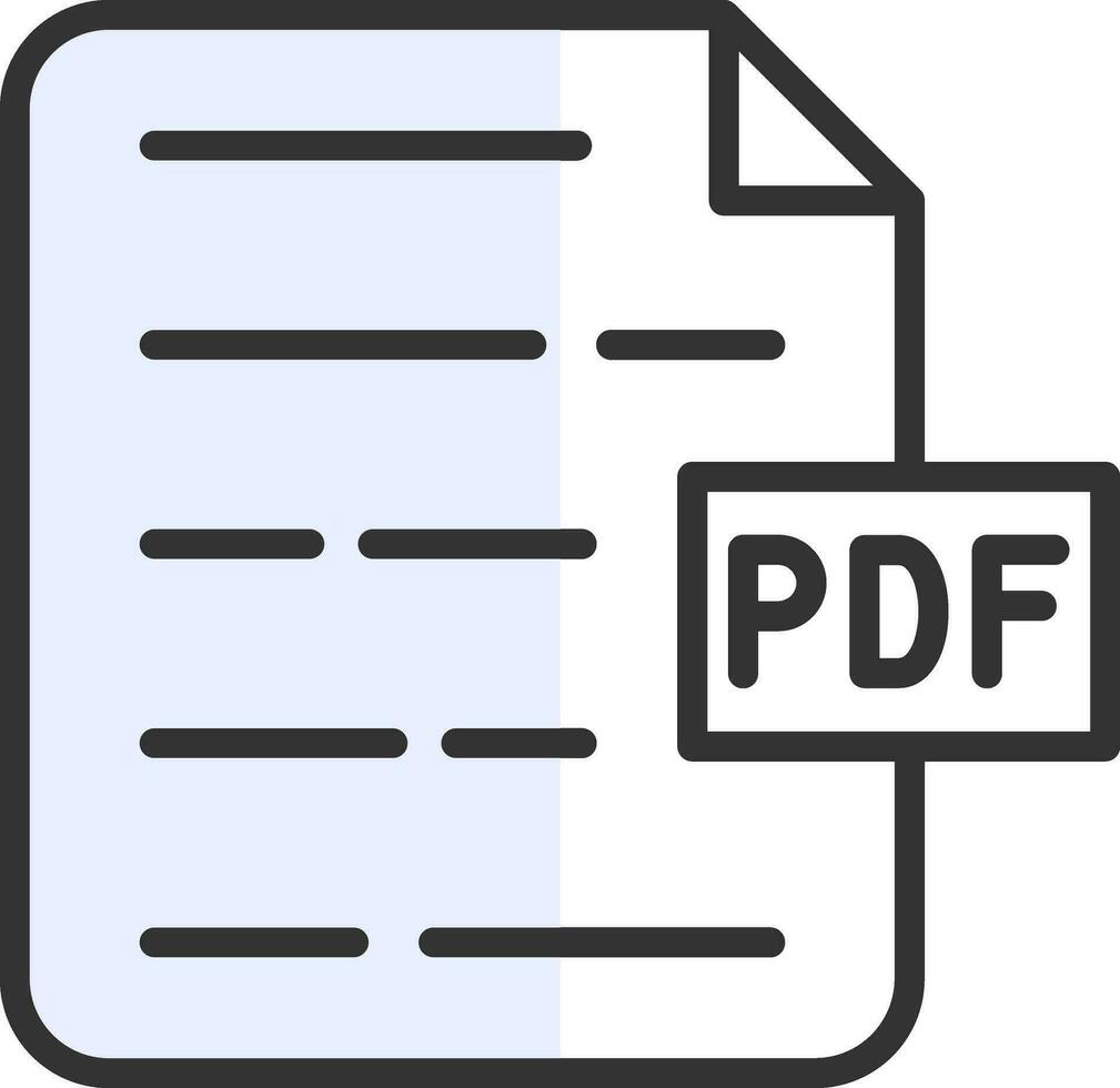 PDF documento vettore icona design
