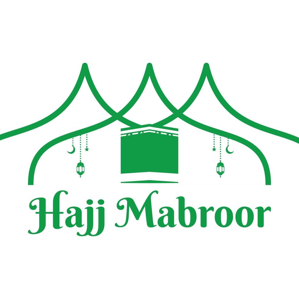 illustrazione vettoriale di hajj mabroor