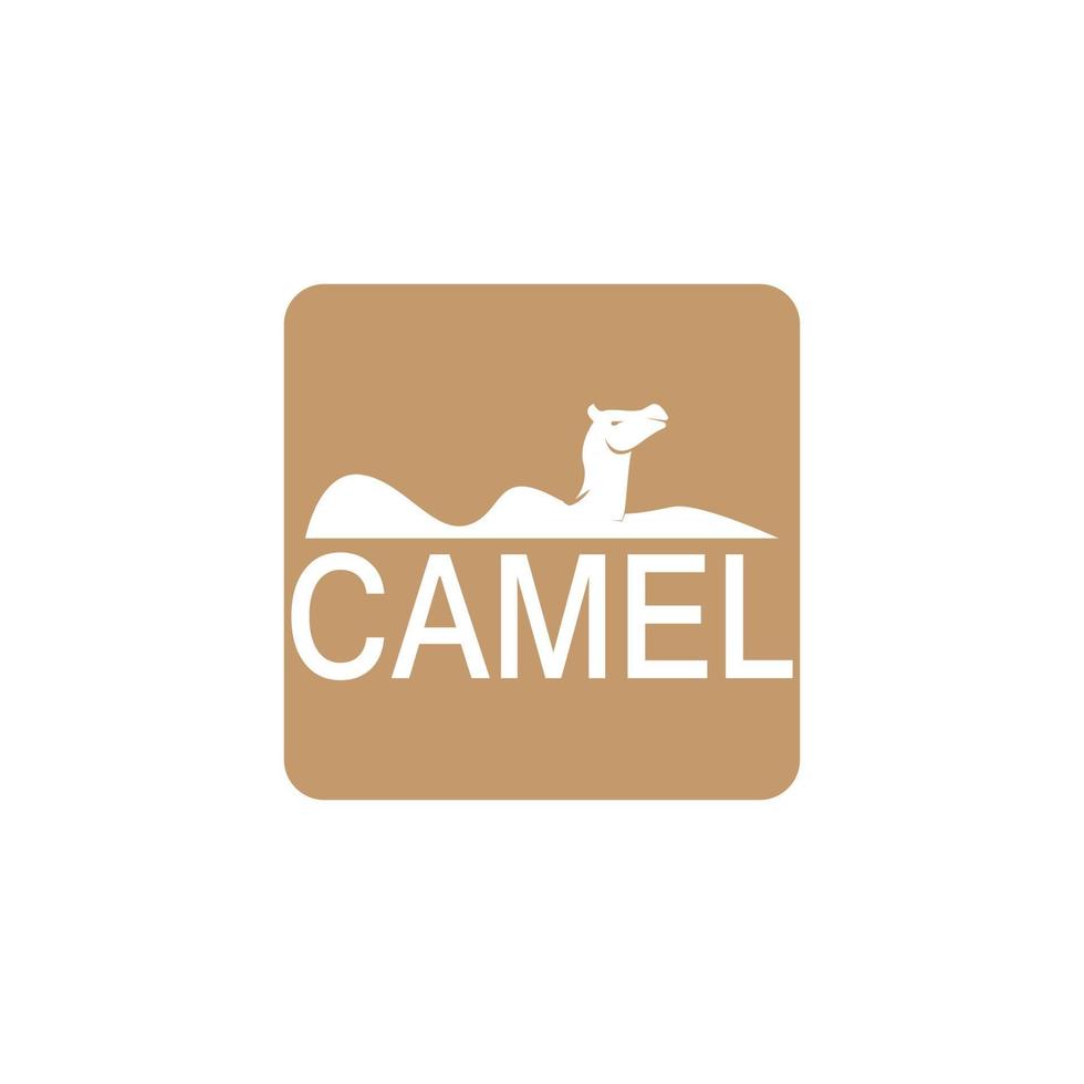 illustrazione del modello di vettore dell'icona del cammello