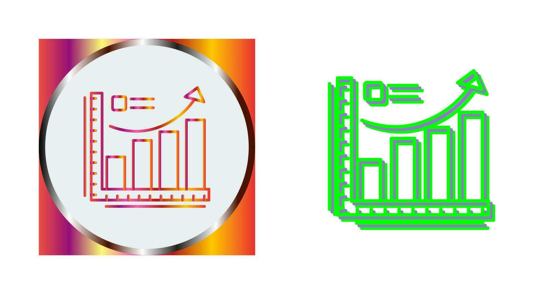 crescita grafico vettore icona