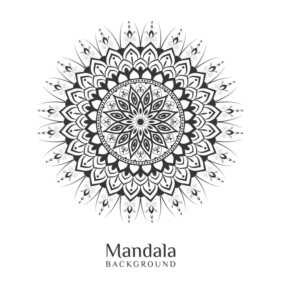 elegante lusso mandala nel schema design vettore