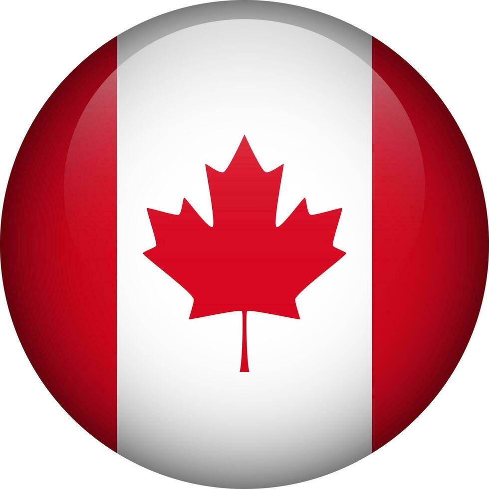 Canada bandiera pulsante. emblema di Canada. vettore bandiera, simbolo. colori e proporzione correttamente.