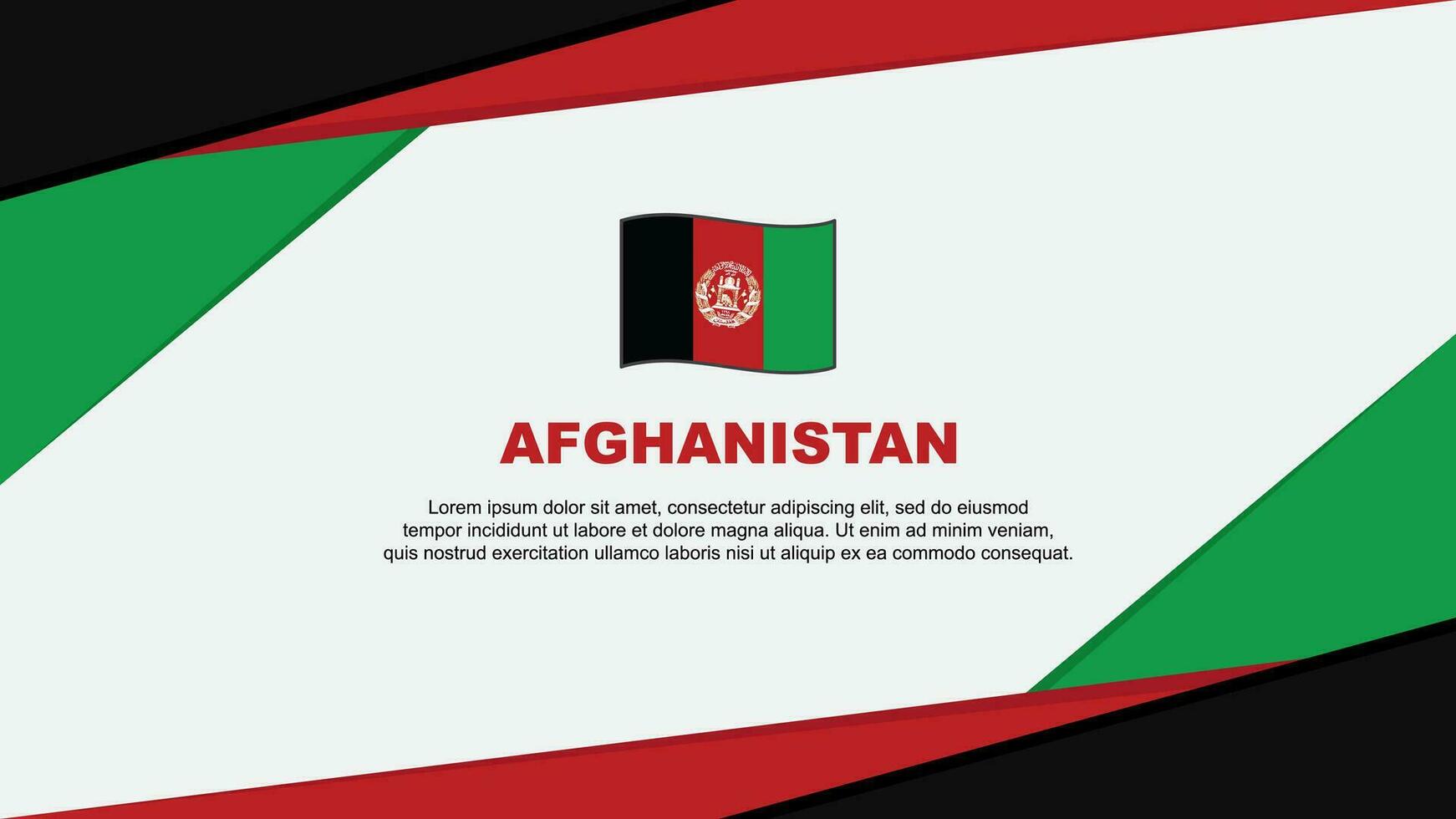 afghanistan bandiera astratto sfondo design modello. afghanistan indipendenza giorno bandiera cartone animato vettore illustrazione. afghanistan