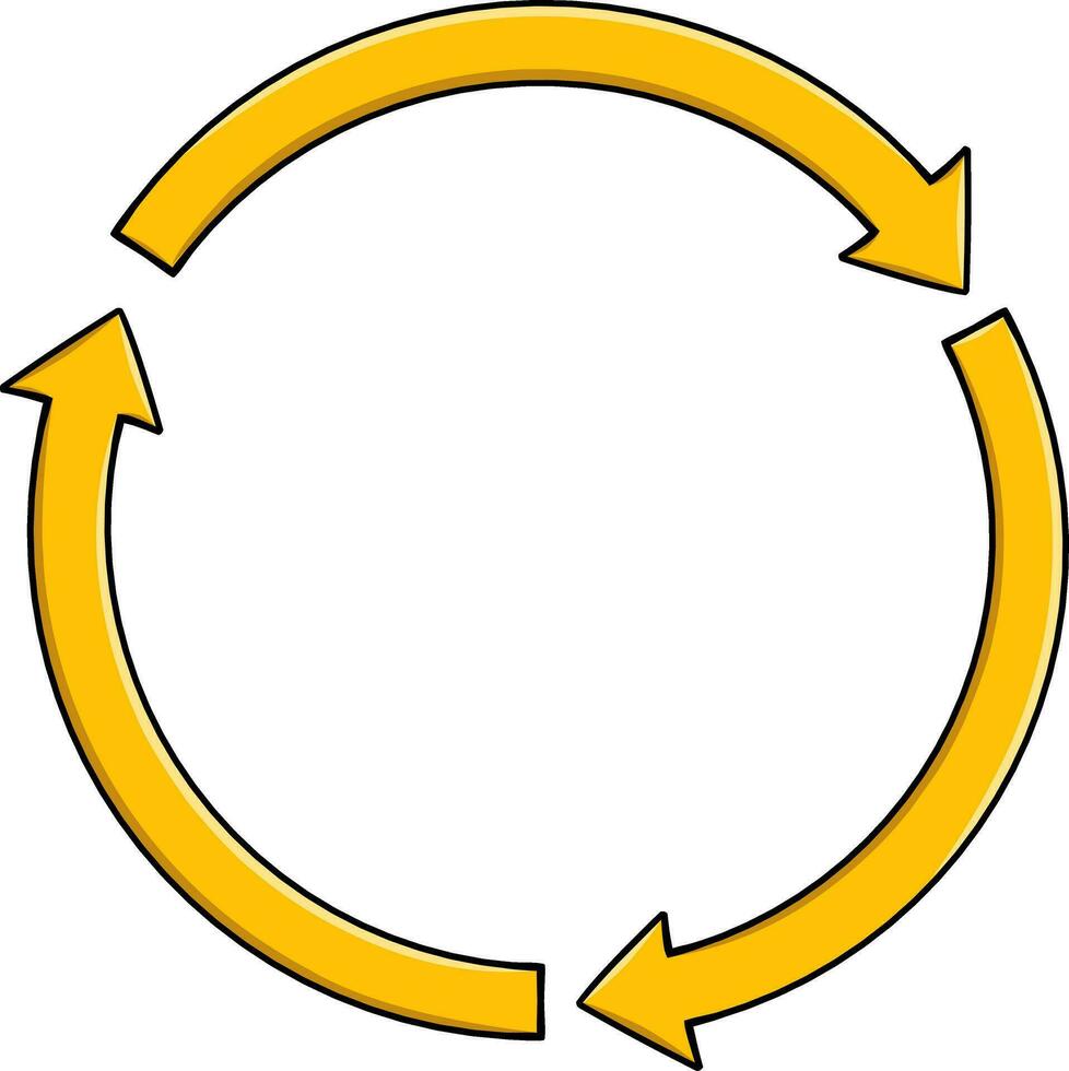 illustrazione riciclare simbolo su bianca sfondo vettore