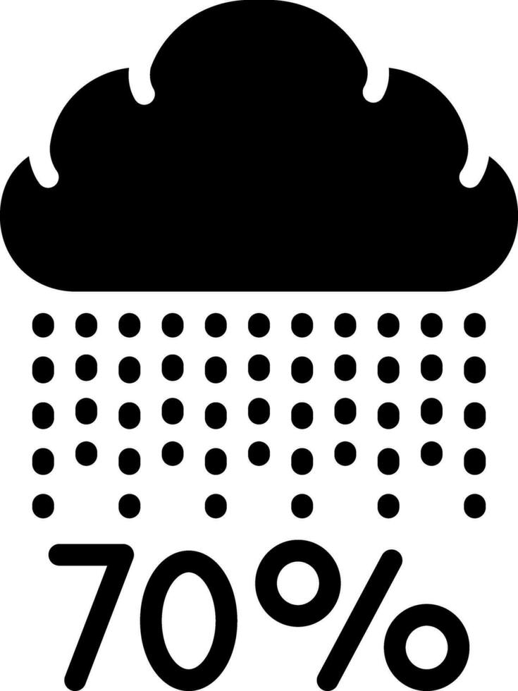 solido icona per probabilità vettore