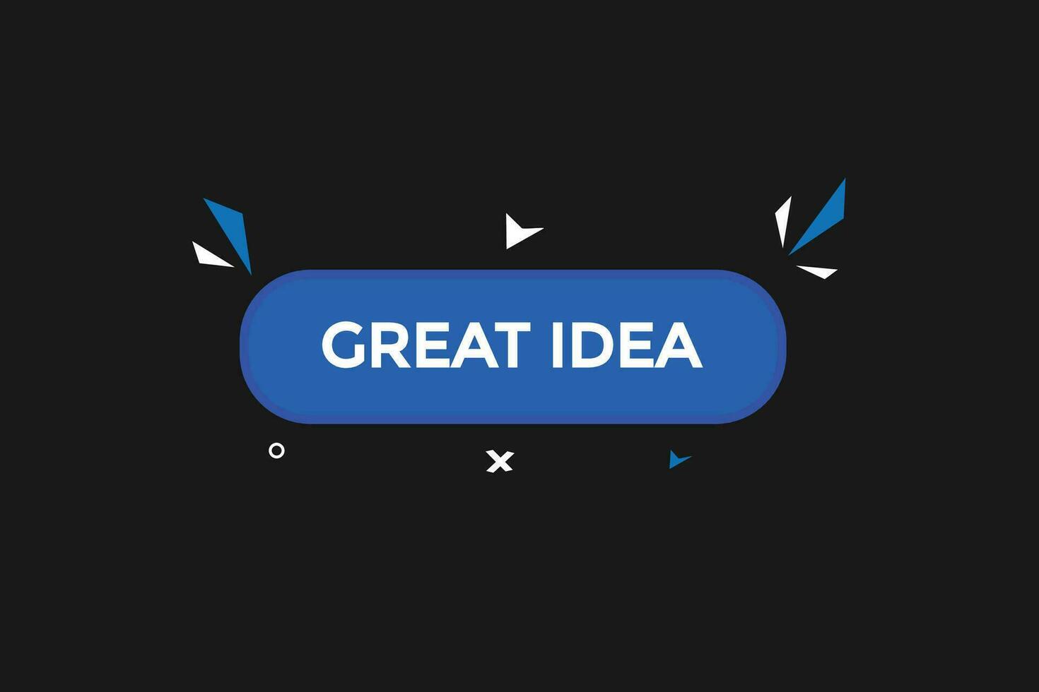 nuovo grande idea moderno, sito web, clic pulsante, livello, cartello, discorso, bolla striscione, vettore