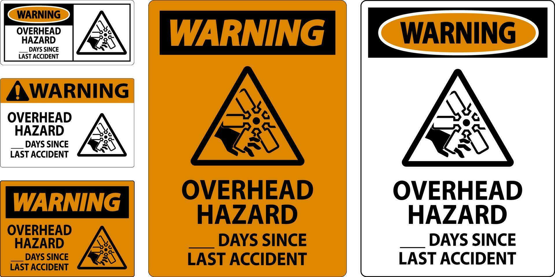 avvertimento cartello alto rischio giorni da ultimo incidente vettore