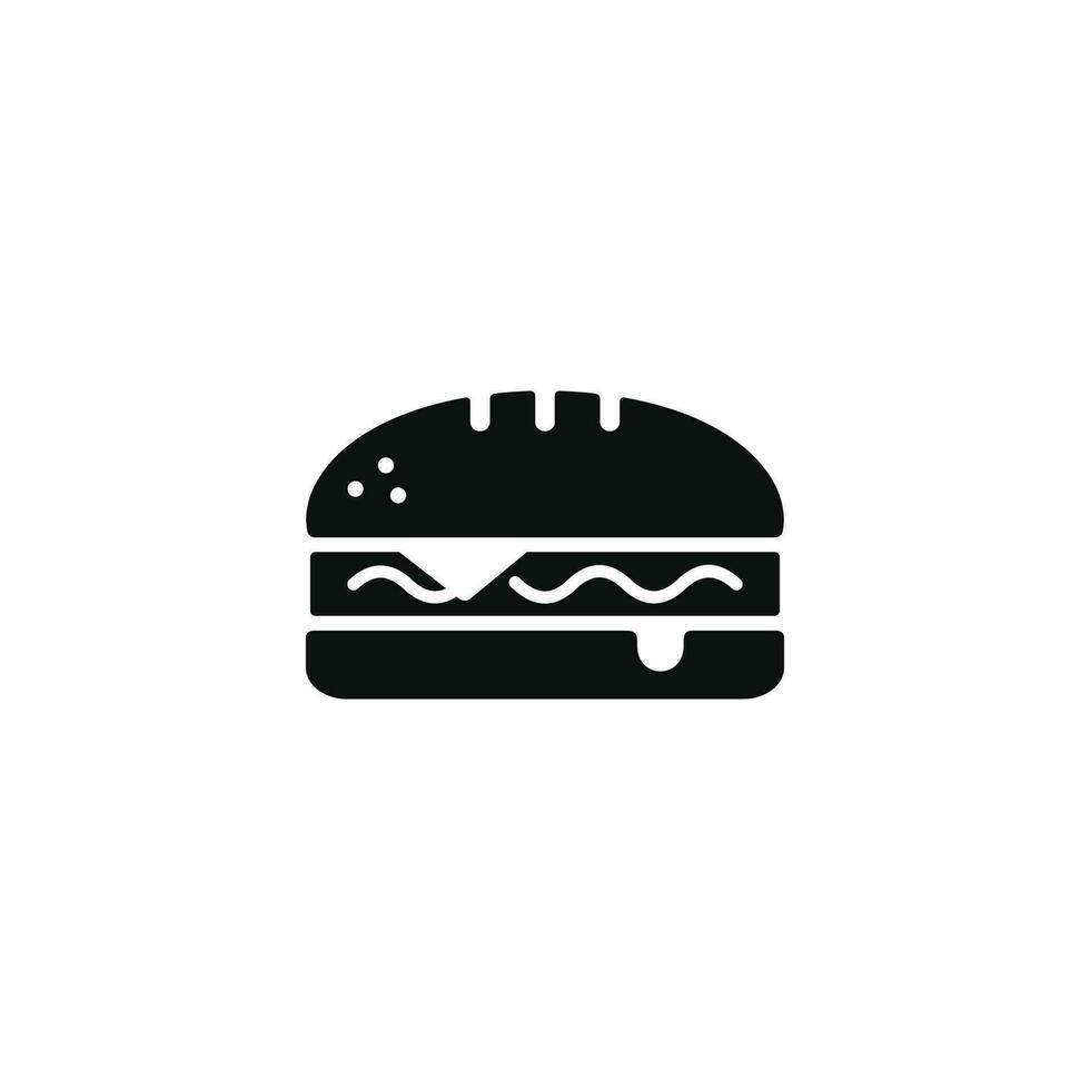 Sandwich icona isolato su bianca sfondo vettore