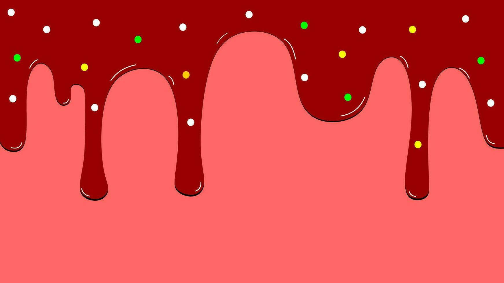 fusione cioccolato e fragola ghiaccio crema sfondo con spruzzatori . fusione cioccolato sfondo con copia spazio la zona vettore