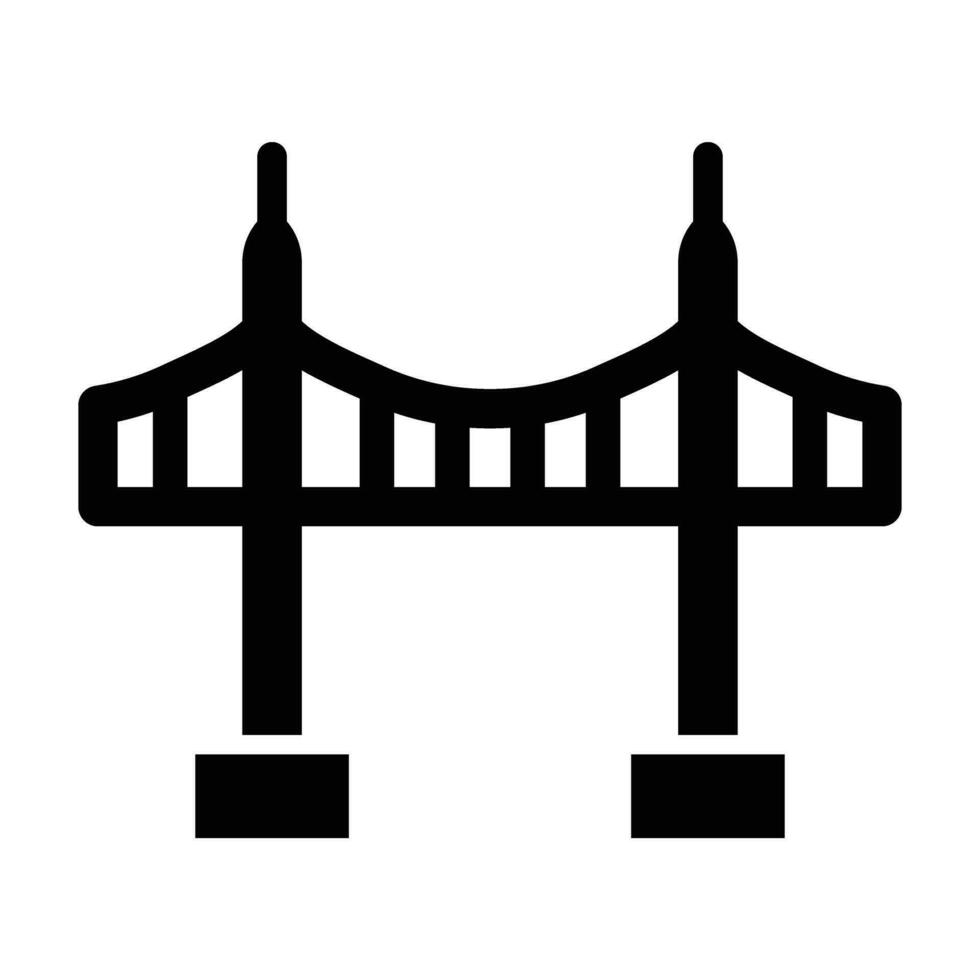 vincent Tommaso ponte vettore glifo icona per personale e commerciale uso.