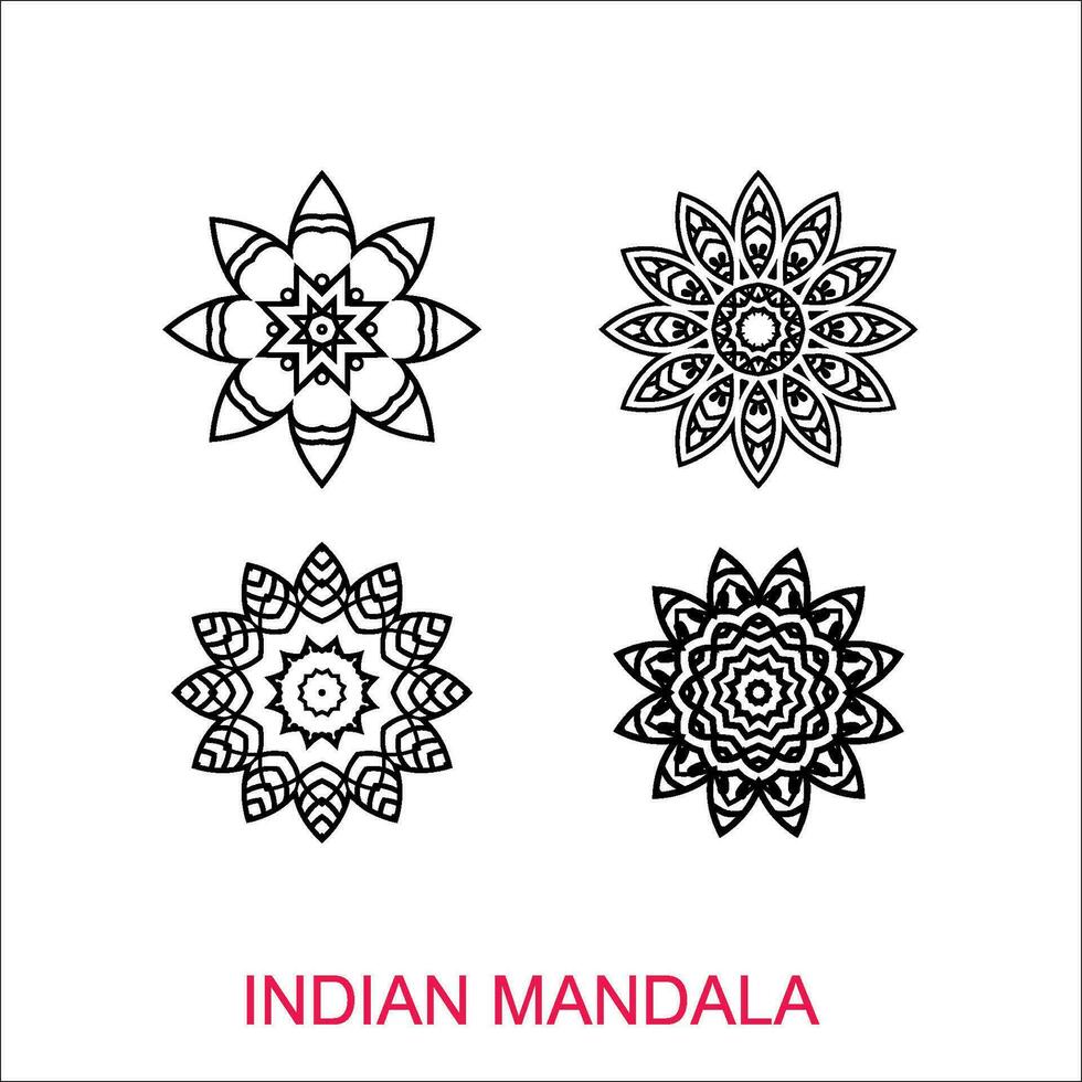 indiano mandala arte illustrazione ornamentale geometrico lusso mandala modello vettore desi