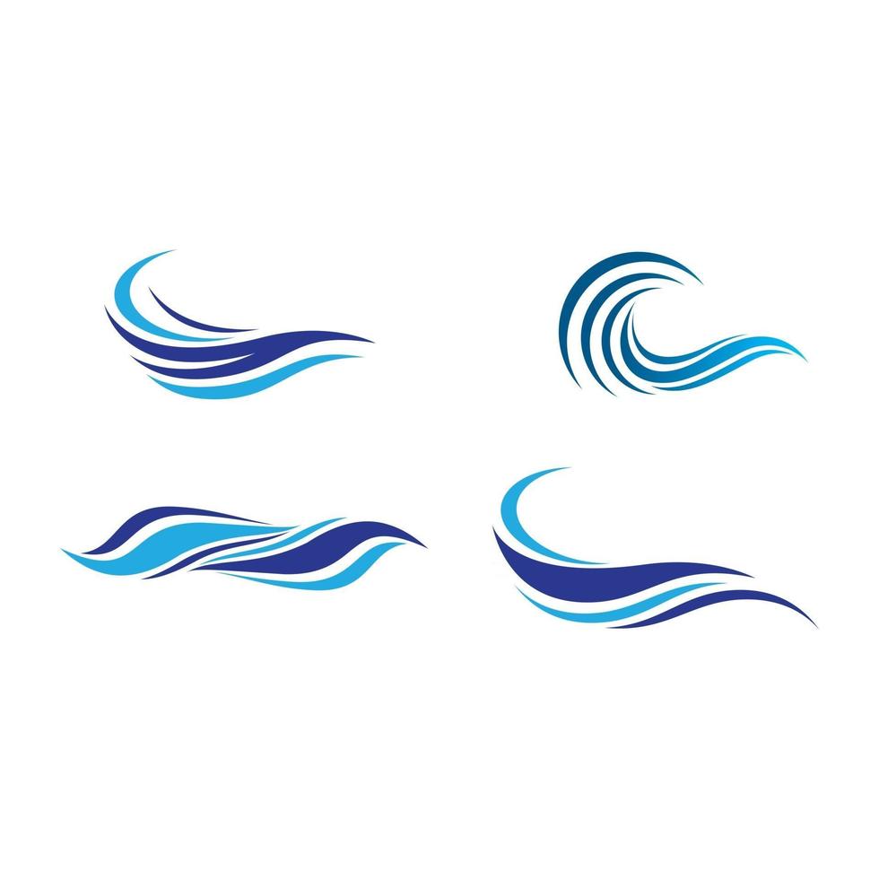 immagini del logo dell'onda d'acqua vettore