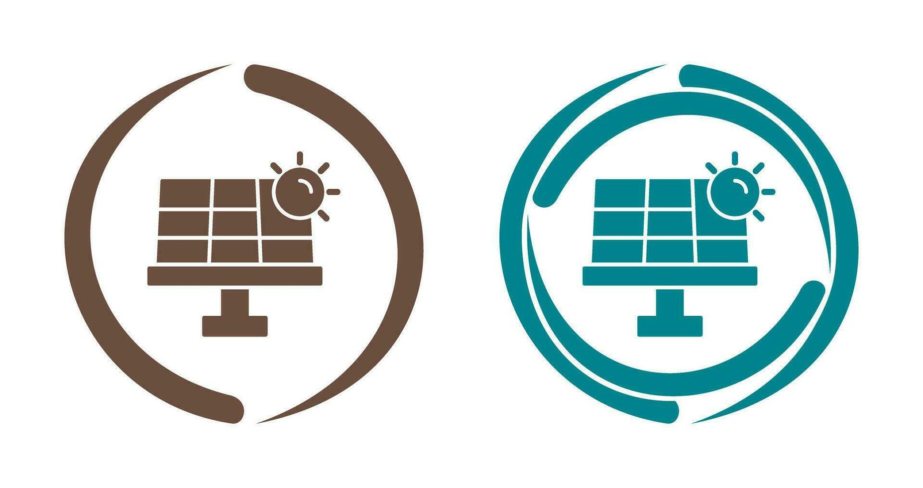 icona del vettore di energia solare