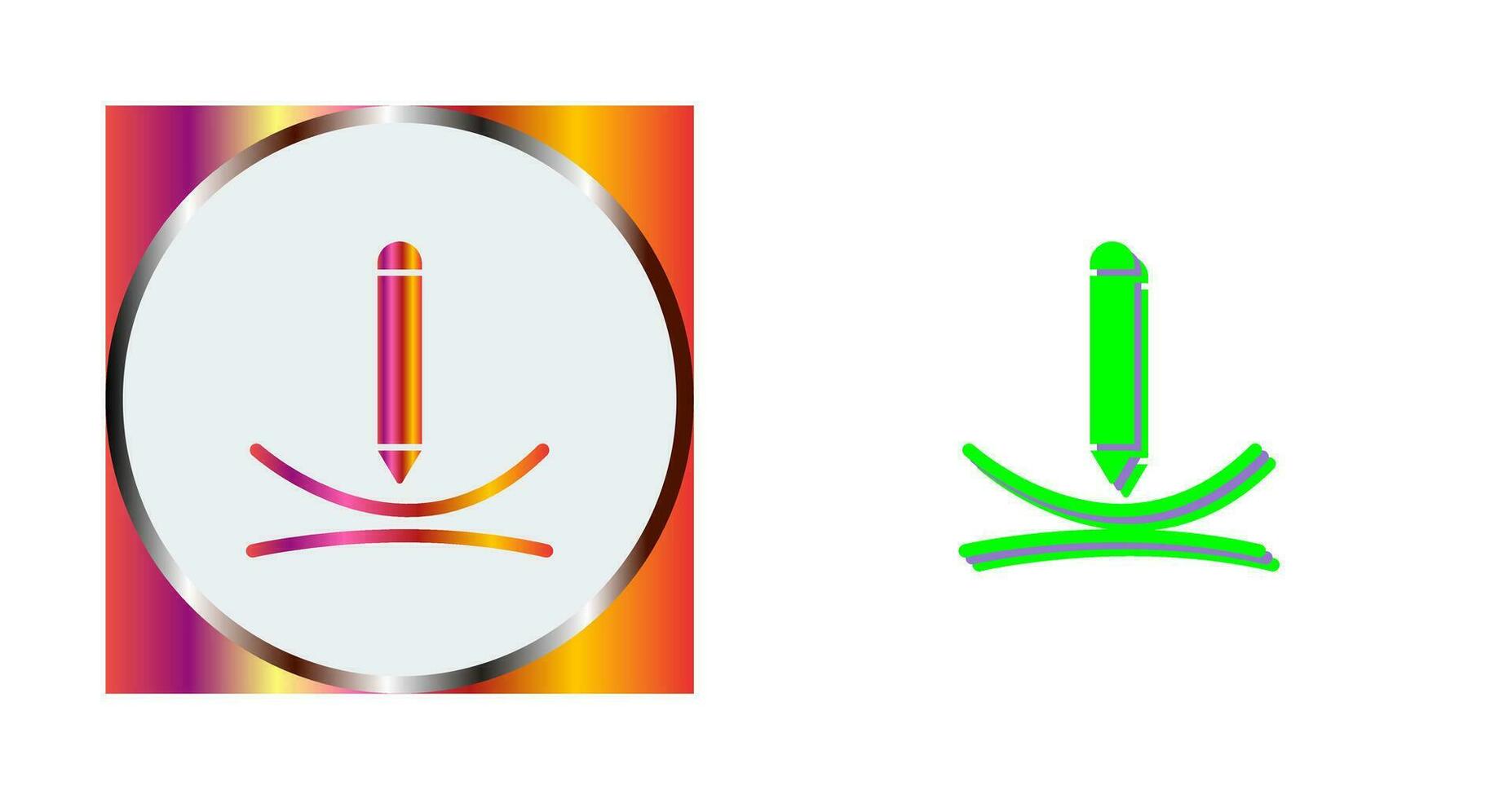 disegnare curva vettore icona