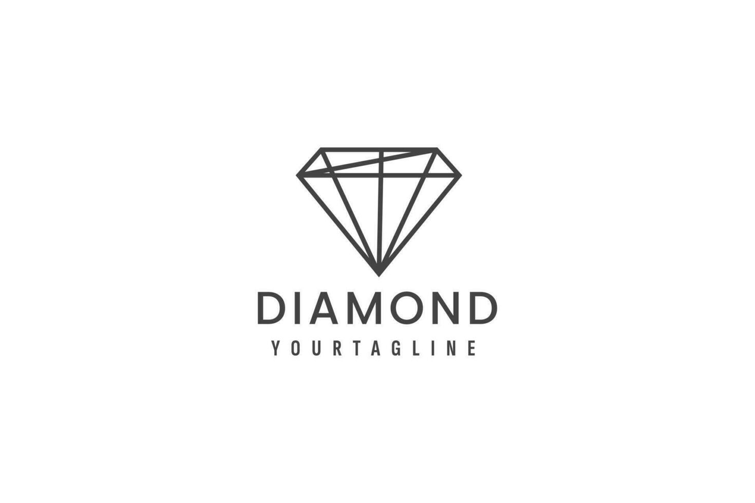 diamante logo vettore icona illustrazione