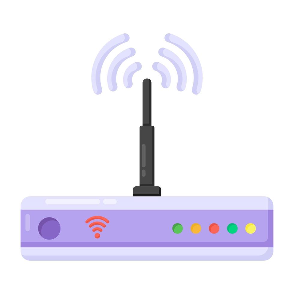 router e rete wifi vettore