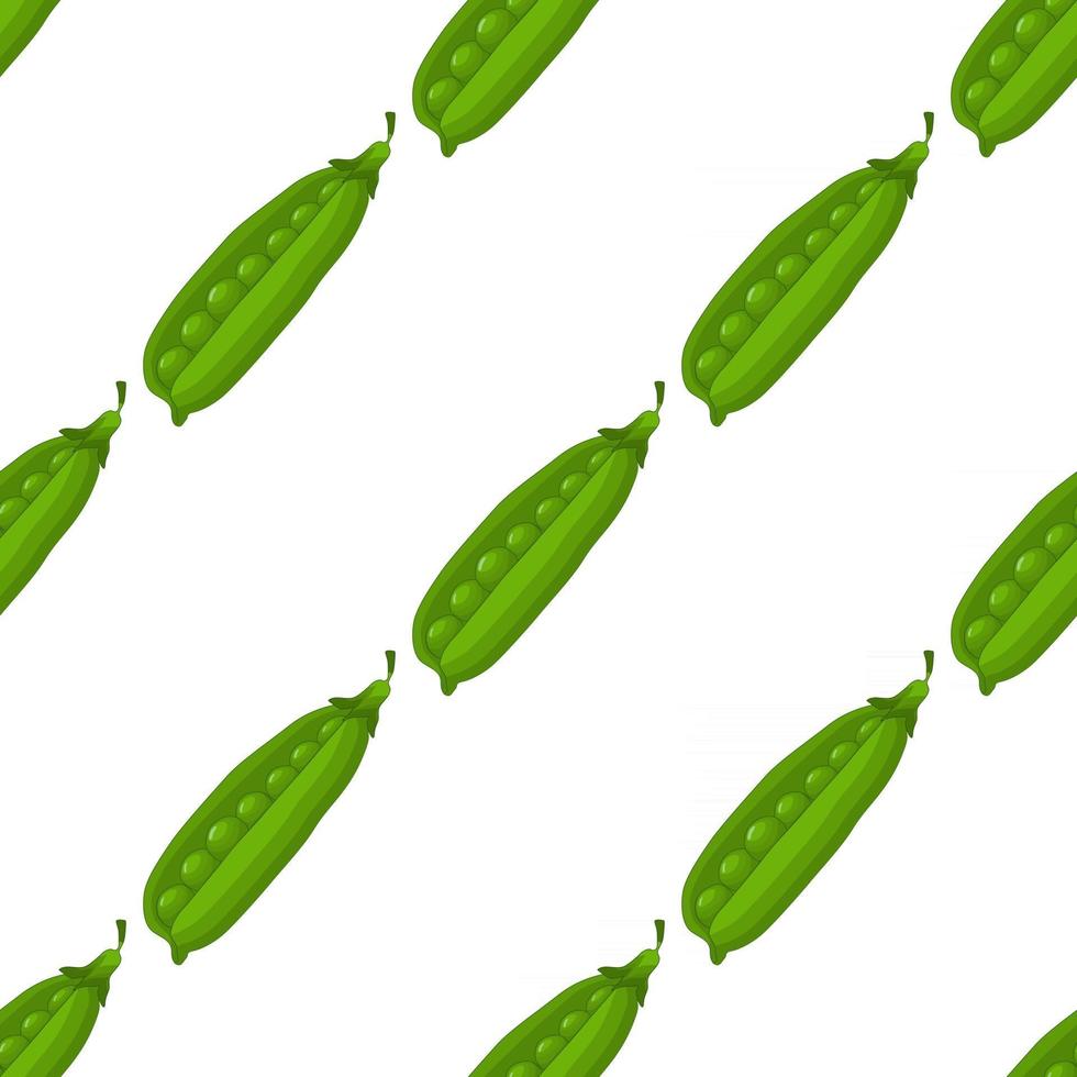 illustrazione sul tema dei piselli verdi con motivo luminoso vettore